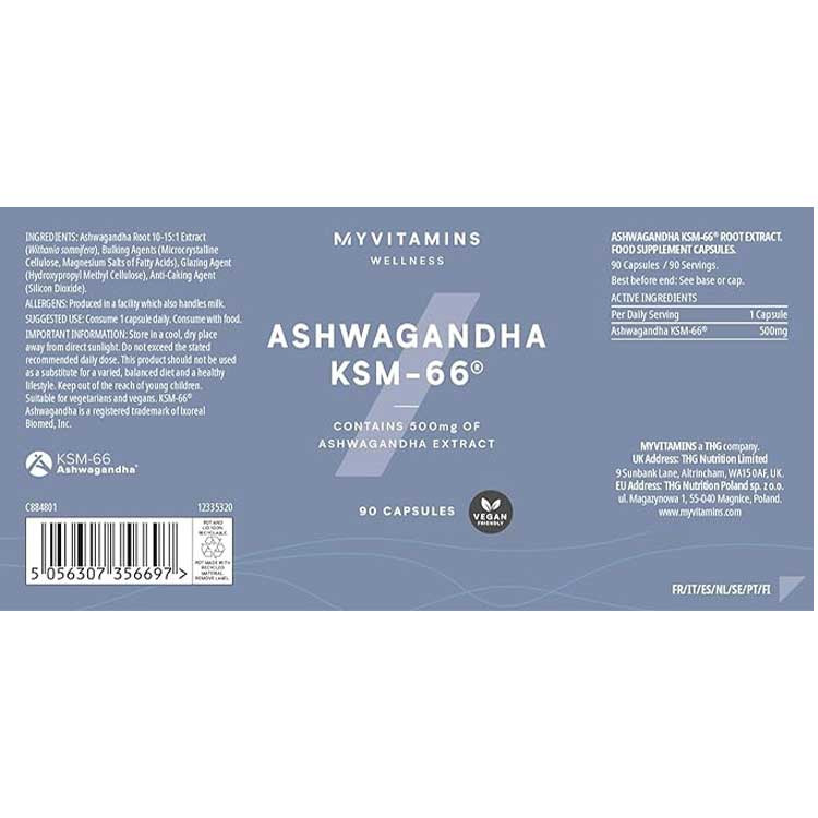 کپسول آشواگاندا KSM 66 مای ویتامینز
