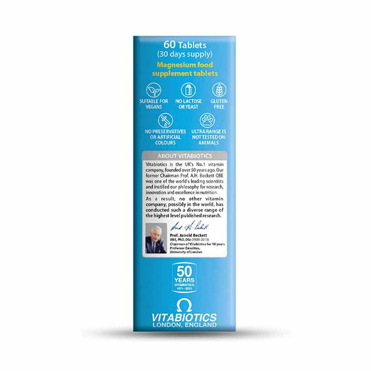 قرص اولترا منیزیم ویتابیوتیکس انگلستان 60 عدد