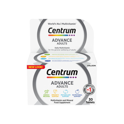 قرص مولتی ویتامین 30 عددی سنتروم ادونس ادالت