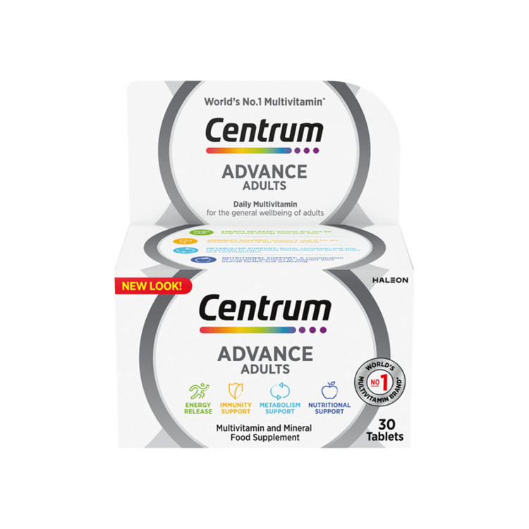 قرص مولتی ویتامین 30 عددی سنتروم ادونس ادالت