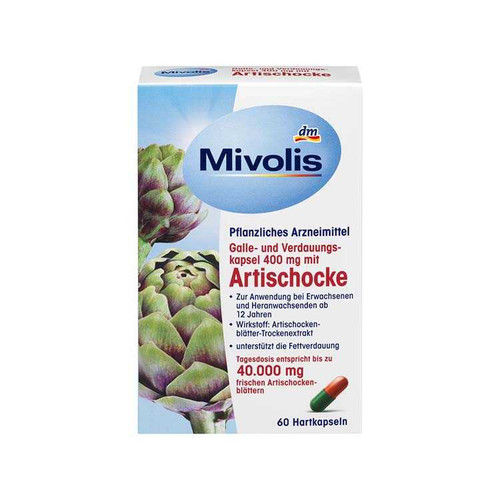 کپسول پاکسازی کبد کنگر فرنگی (آرتیشو) میولیس آلمان60 عددی