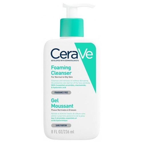 فوم شستشو فومینگ صورت سراوی اصل CeraVe پوست نرمال تا چرب ۲۳۶ میل