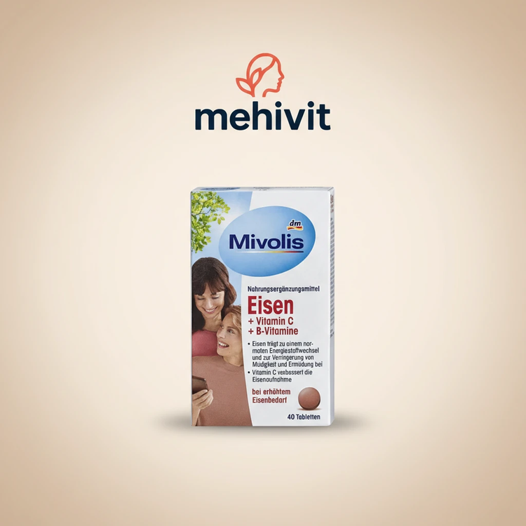 قرص آهن به همراه ویتامین میولیس اصل آلمان 40 عددی