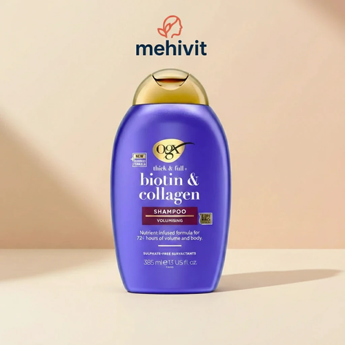 شامپو بیوتین و کلاژن او جی ایکس (OGX) اصل – ضد ریزش و ضخیم کننده مو 385 میل