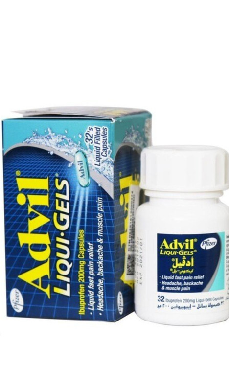 مسکن ادویل لیکوئید ژل 200 میلی گرم 32 عددی Advil Liqui-Gels