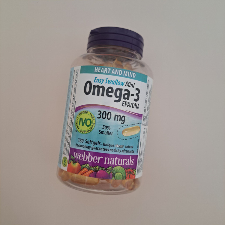 Webber Naturals Easy-Swallow Mini Omega-3, 300 Mg 180-Count