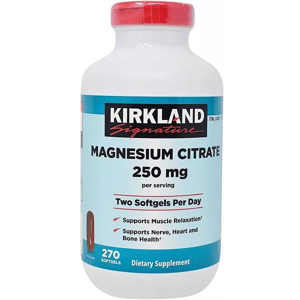 منیزیم سیترات کرکلند 250 میلی گرم 270 عددی Kirkland Magnesium Citrate