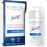 مام صابونی ضدتعریق قوی سیکرت کلینیکال/ اوت لست ۷۲ ساعته ۴۵ گرم Secret CLINICAL Invisible Solid