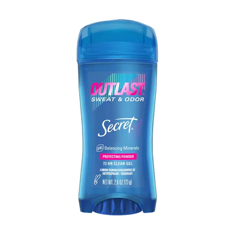 مام ژلی ضد تعریق سکرت اوتلست ۷۲ ساعته بدون لک 73 گرم Secret Outlast Completely Clean Clear Gel Antiperspirant