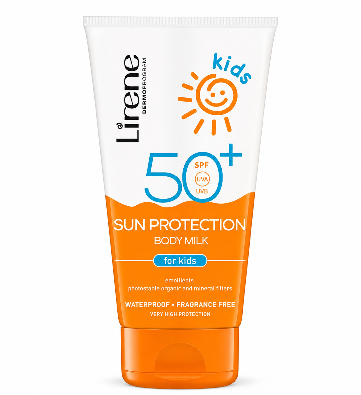 بادی میلک ضد آفتاب کودکان لیرن SPF 50+ مدل Sun Protection Body Milk | ضدآب، بدون عطر و مناسب پوست حساس