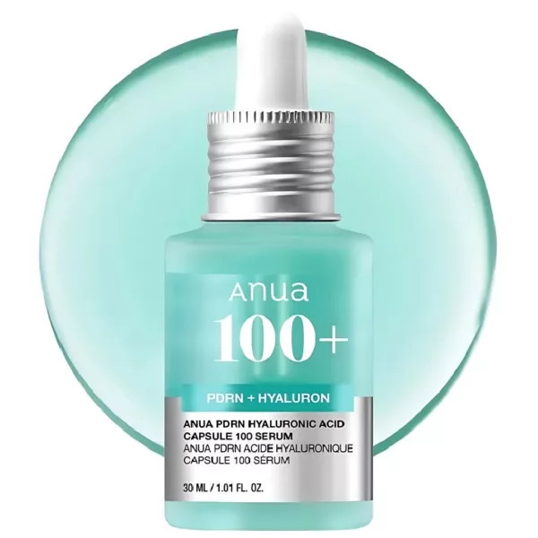 سرم آبرسان و ترمیمکننده آنوا PDRN + Hyaluron Capsule 100 Serum حجم 30 میلیلیتر | حاوی PDRN و هیالورونیک اسید
