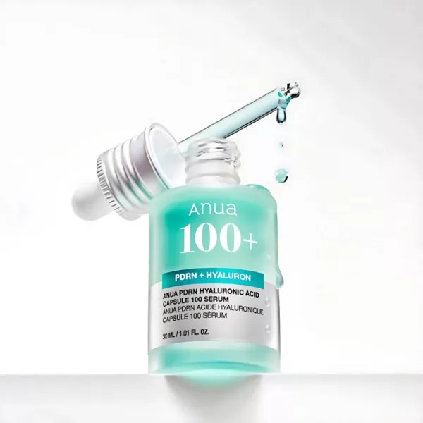 سرم آبرسان و ترمیمکننده آنوا PDRN + Hyaluron Capsule 100 Serum حجم 30 میلیلیتر | حاوی PDRN و هیالورونیک اسید