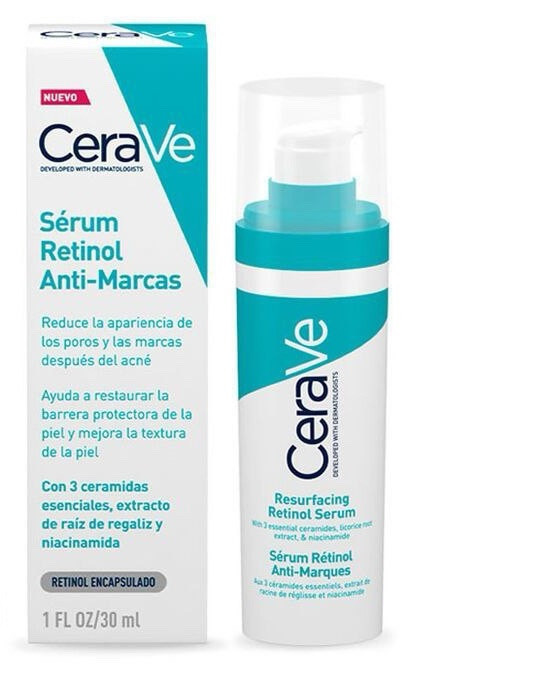 سرم رتینول سراوی Resurfacing Retinol Serum حجم 30 میلی‌لیتر | کاهش جای جوش و بهبود بافت پوست