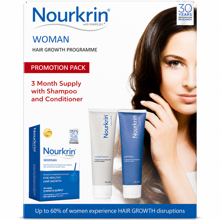 پک تقویت و رشد مو  نورکرین بانوان Nourkrin Woman Promotion Pack دوره ۳ ماهه
