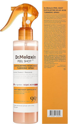 اسپری پیل شات کوجیک اسید و زرد چوبه دکتر ملاکسین Dr.Melaxin لایه بردار و روشن کننده بدن